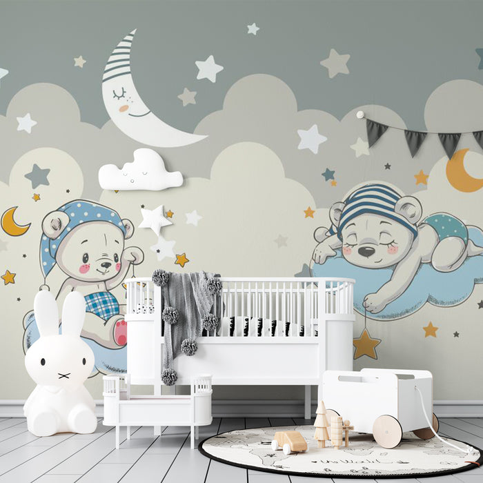 Papier peint chambre bébé | Ciel étoilé