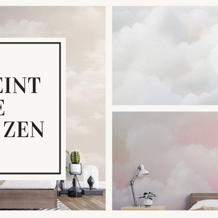 chambre zen papier peint nuage