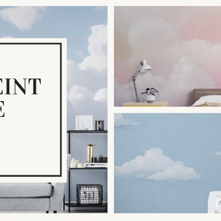 papier peint nuage DIY