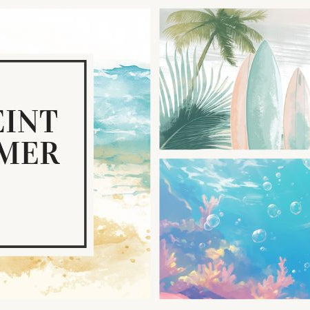 décoration papier peint bord de mer