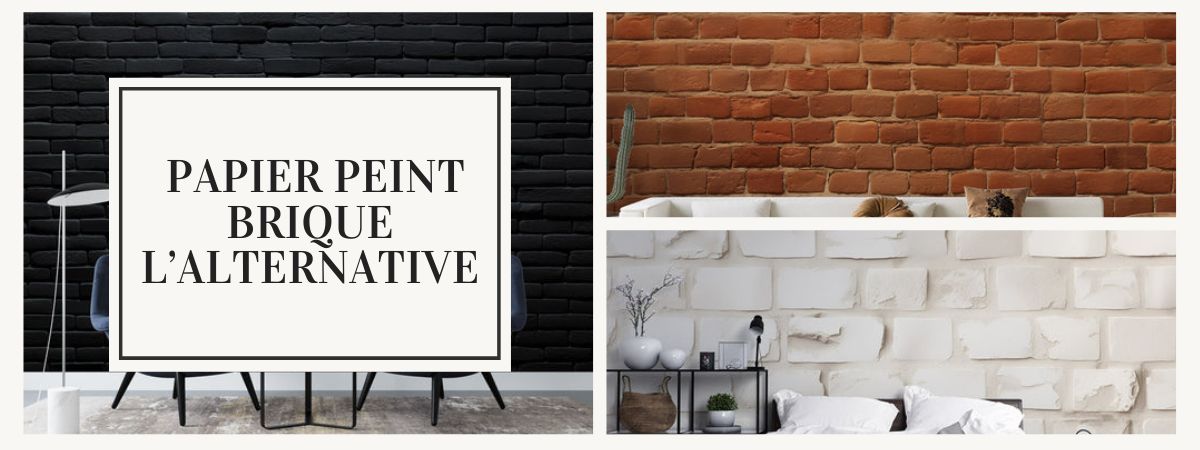 papier peint brique rénovation murale