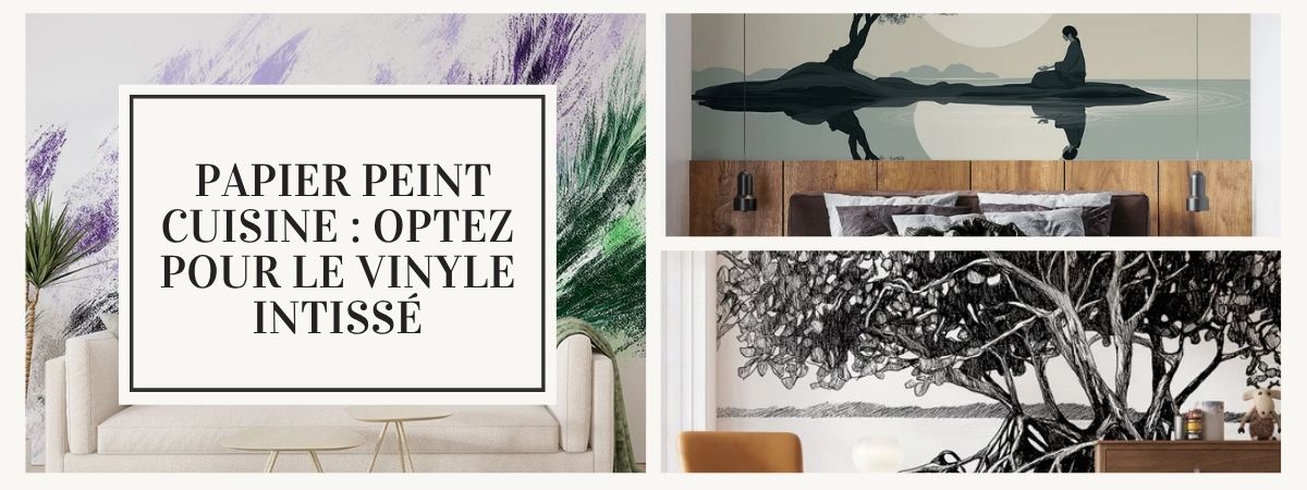papier peint cuisine vinyle sur intissé imperméable