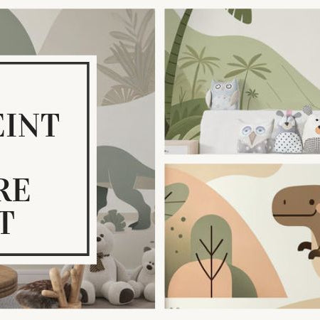 papier peint dinosaure chambre enfant