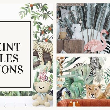 papier peint jungle couleur association