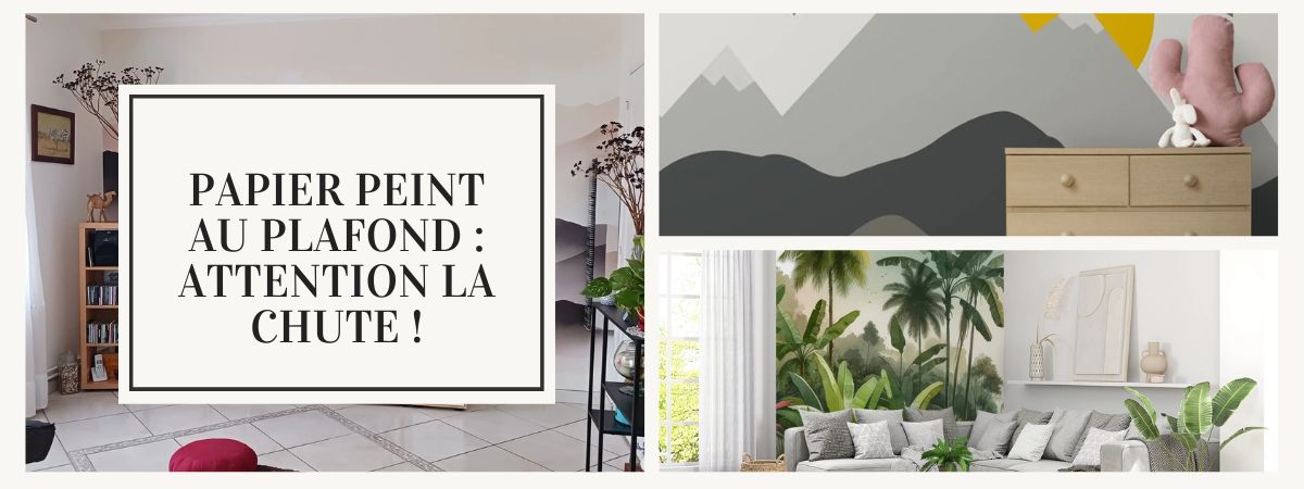 Peut-on poser un papier peint sur un plafond sans risque de chute ?