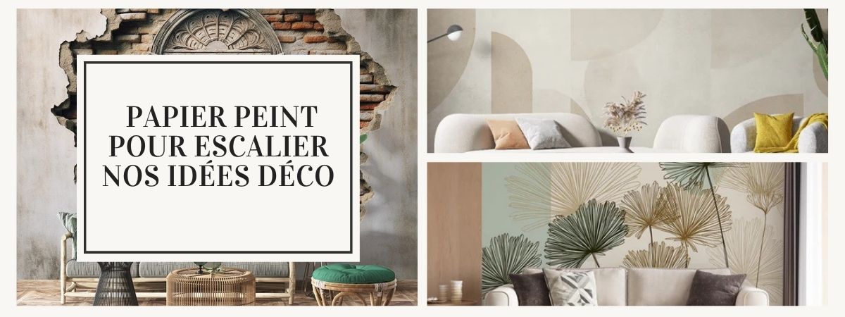 papier peint pour escalier idees deco