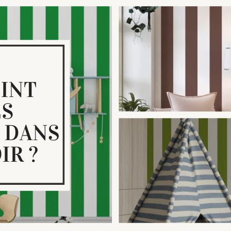 papier peint rayures verticales dans un couloir