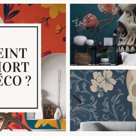 papier peint tête de mort quelle déco