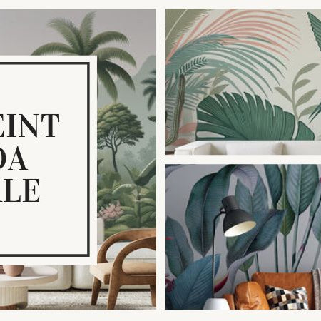 papier peint tropical chic véranda