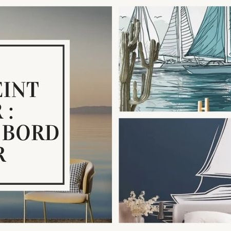 papier peint voilier pour maison au bord de mer