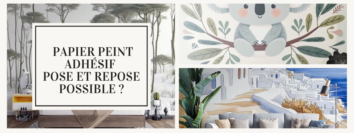 peut on déposer et reposer papier peint adhésif