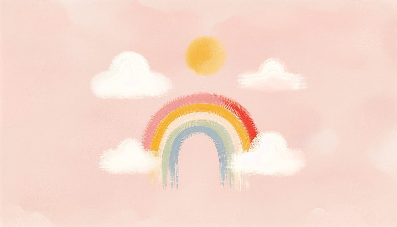 Papier peint arc-en-ciel