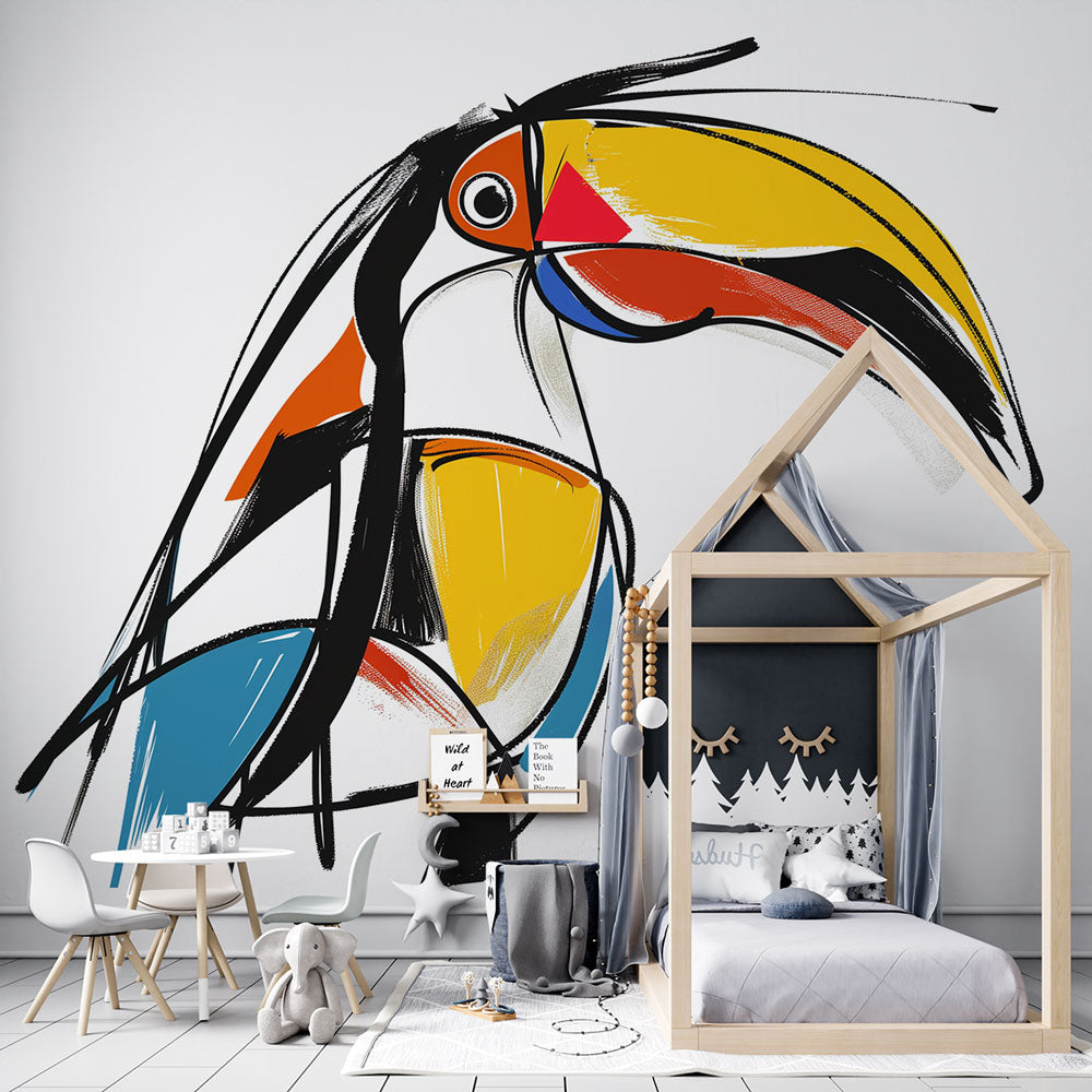 papier peint toucan