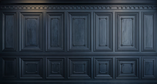 Papier peint boiserie Design classique en noir