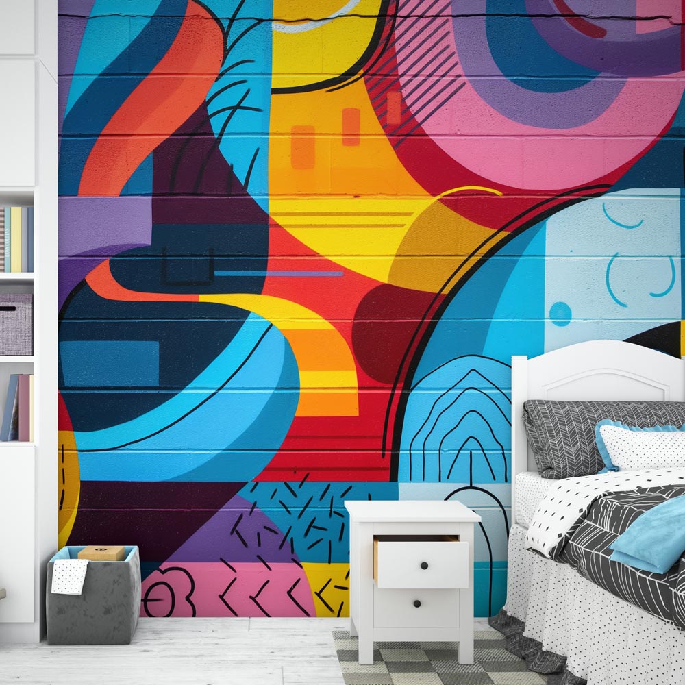 Papier Peint Graffiti Chambre d’Ados