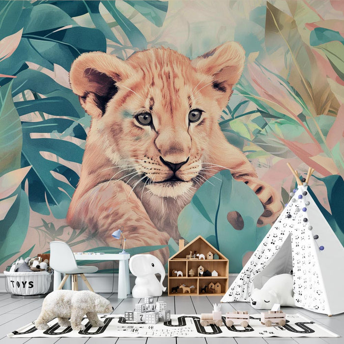 Papier peint lionceau | Roi de la jungle