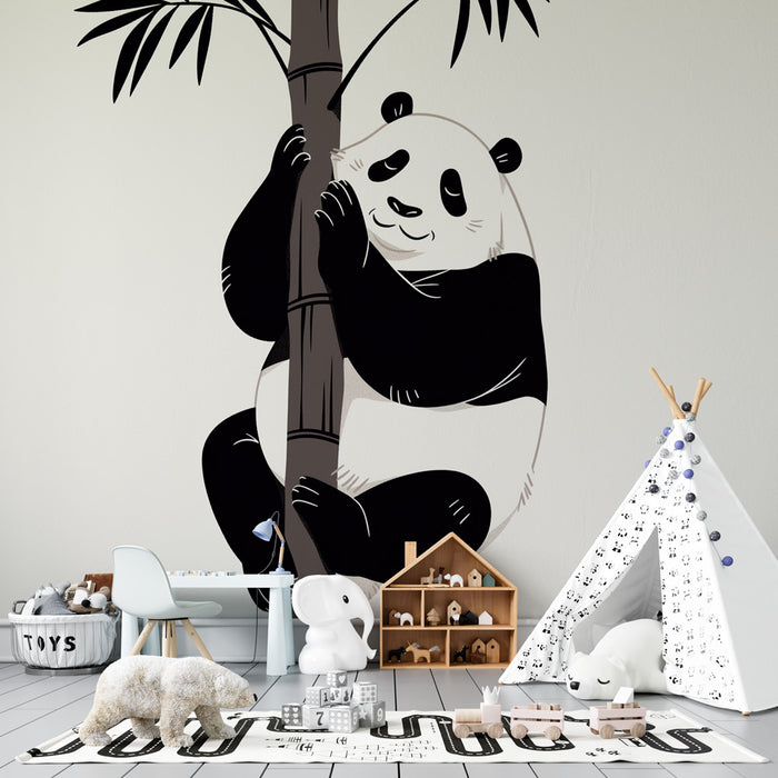 Papier peint panda | Mon bambou a moi