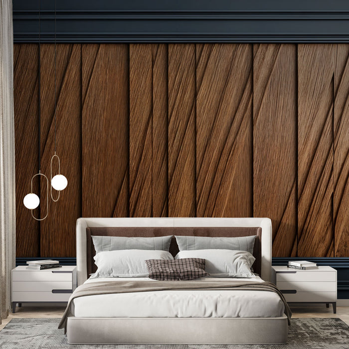 Motif mural en bois | Design géométrique