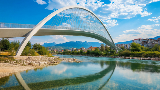 Papier peint pont moderne Design architectural impressionnant