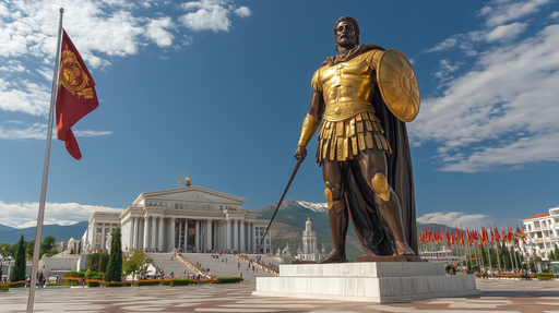 Papier peint statue antique Monument majestueux