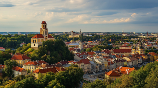 Papier peint ville historique Panorama pittoresque