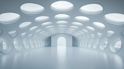 Papier peint futuriste Architecture lumineuse et moderne