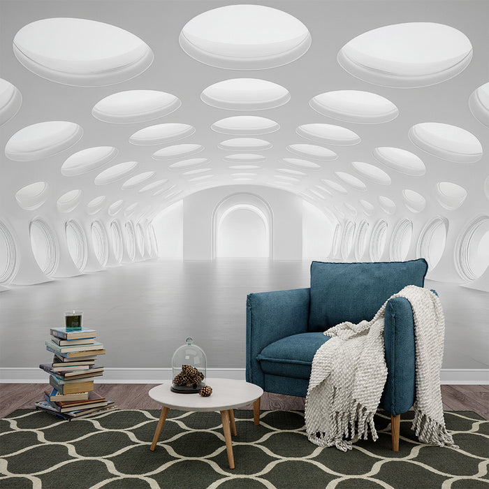 Papier peint espace futuriste | Design lumineux et minimaliste