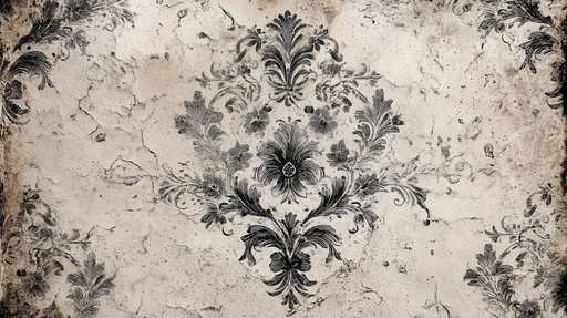 Papier peint vintage Design floral ancien