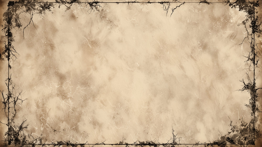 Papier peint vintage Effet parchemin avec bordure organique