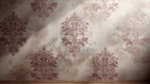 Papier peint baroque Motifs floraux élégants