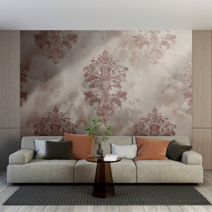 Papier peint baroque | Motifs floraux élégants