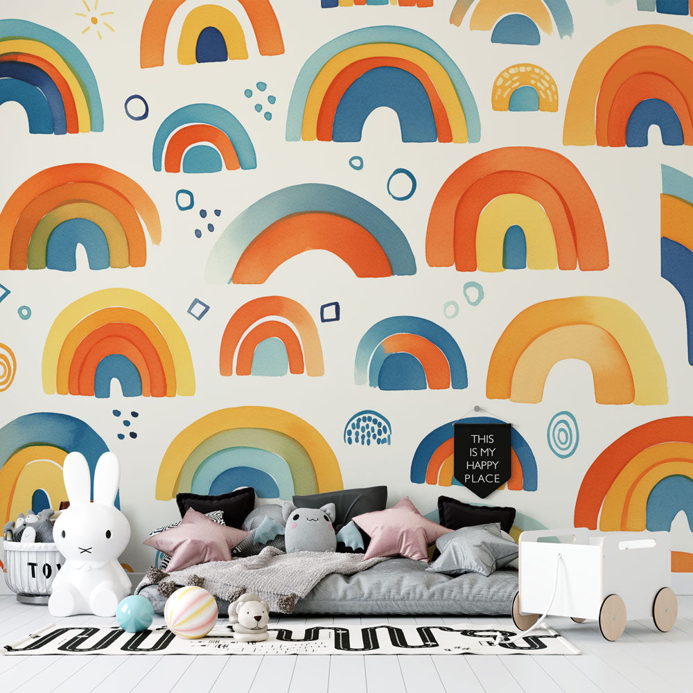 Papier peint arc en ciel | Motifs peinture — LePapierPeint