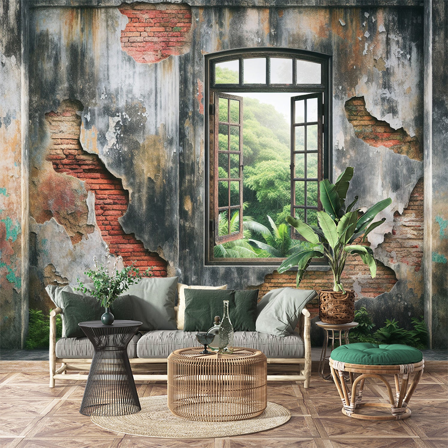 Msrahves Panorama Effe Vert plantes arbres herbe 100X100CM Papier peint intissé Trompe l oeil | Déco Mural Tableaux Muraux Photo Paysage Panoramique Intissé Murales Moderne Decoration Murale Msrahves Panorama Effe Vert plantes arbres herbe 100X100CM Papier peint intissé Trompe l oeil | Déco Mural Tableaux Muraux Photo Paysage Panoramique Intissé Murales Moderne Decoration Murale