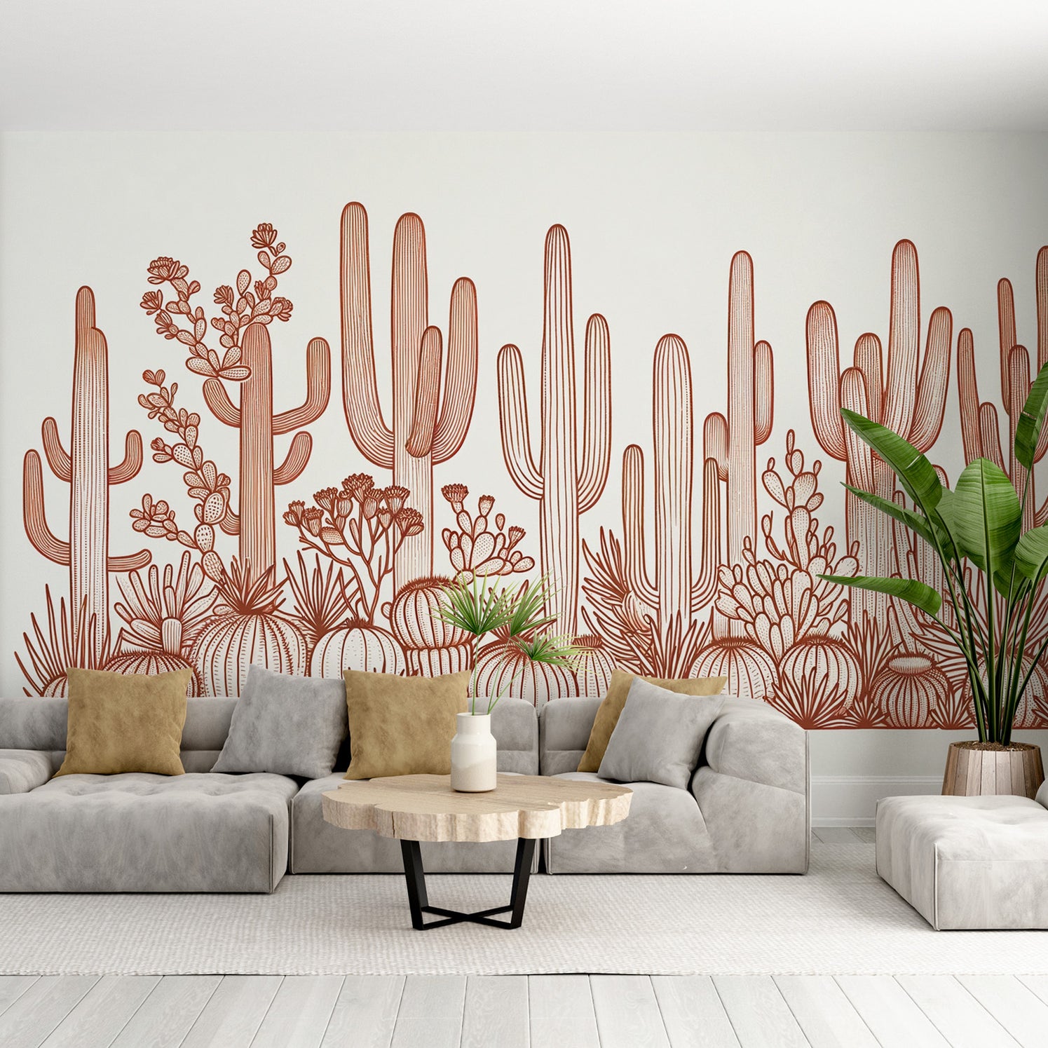 Papier Peint Couleur Terracotta