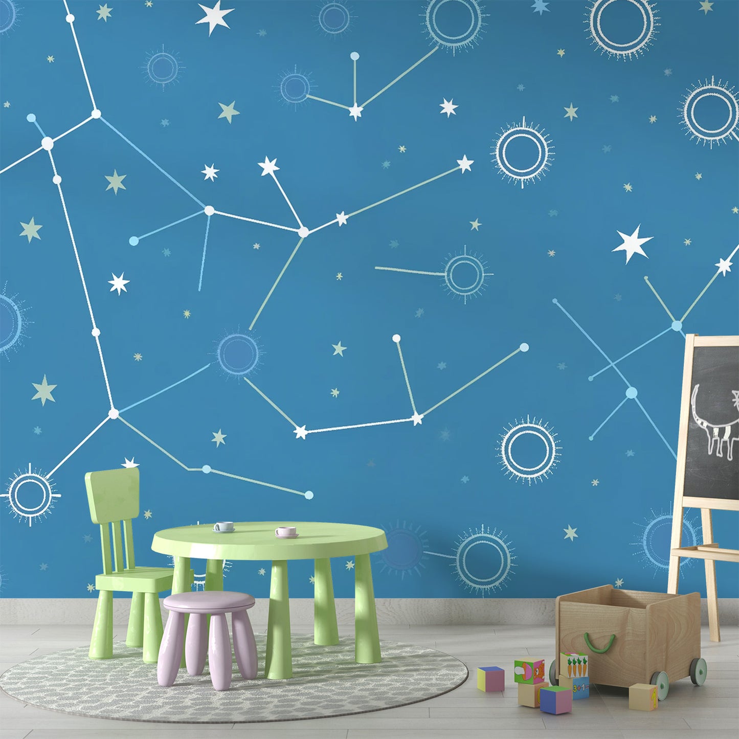 Papier peint constellation | Dessin enfantin
