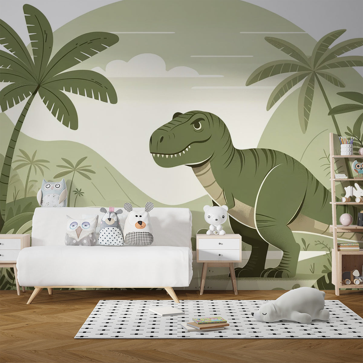 Papier Peint T Rex Sauvage