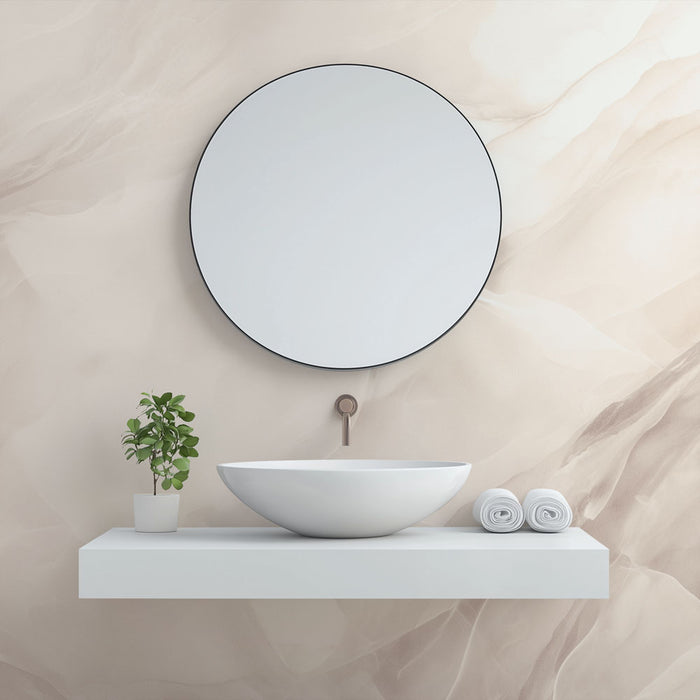Papier peint salle de bain | Imitation marbre couleur pastel