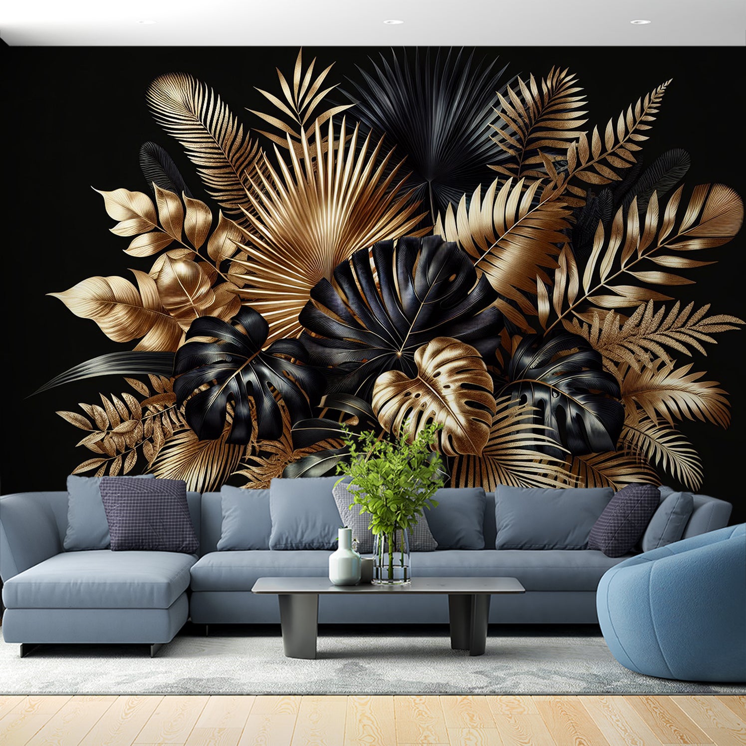 Papier Peint Noir Et Or Art Déco