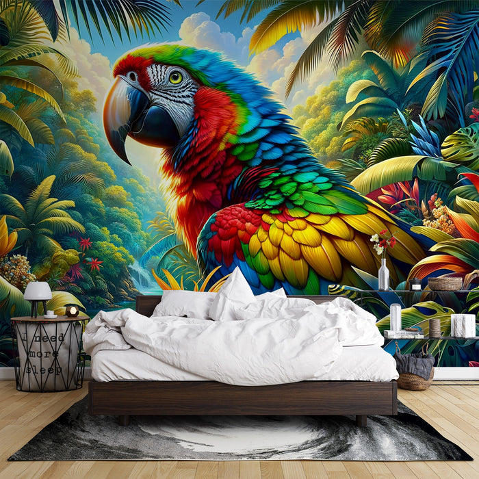 HTWLMM Tableau Perroquet Oiseau sur Branches Paysage Affiche Toile Peintures Murale Art Salon Chambre Décor À La Maison sans Cadre (65X130CM HTWLMM Tableau Perroquet Oiseau sur Branches Paysage Affiche Toile Peintures Murale Art Salon Chambre Décor À La Maison sans Cadre (65X130CM