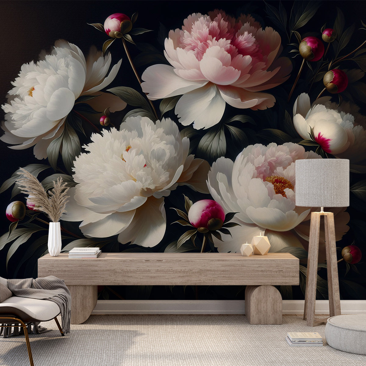 Papier Peint Pivoine Rosenull