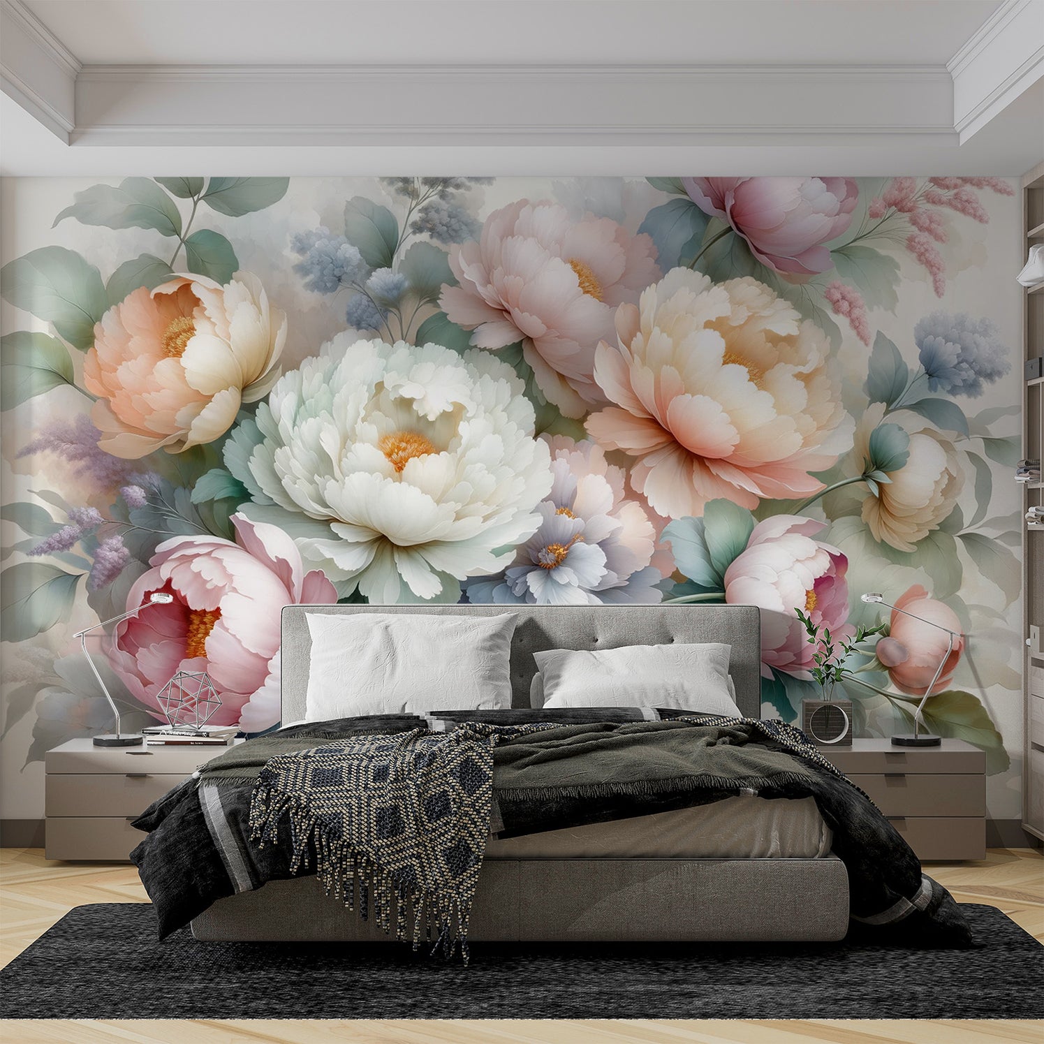 Papier Peint Fleur  Fleurs Géantes