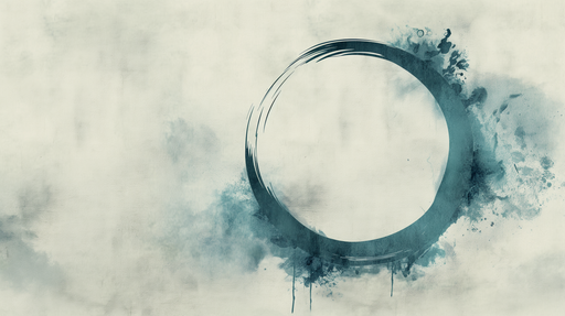 Papier peint abstrait aux teintes douces de bleu et de blanc, évoquant une ambiance zen et apaisante avec des nuances aquarelles délicates.