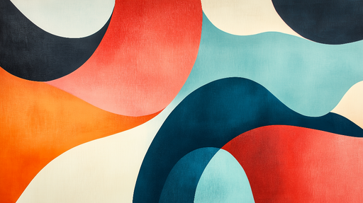Papier peint abstrait Design fluide et coloré