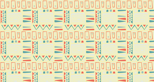 Papier peint géométrique Motif coloré rétro