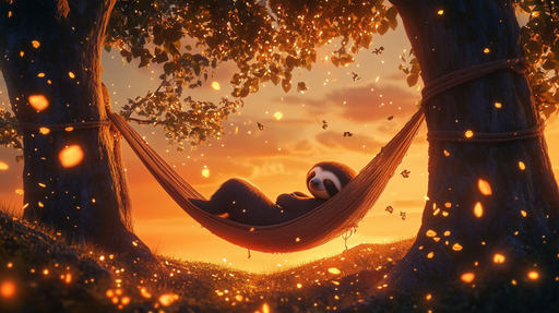 Fond d'écran paresseux Détente au crépuscule