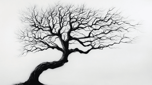 Papier peint arbre minimaliste Design élégant et moderne