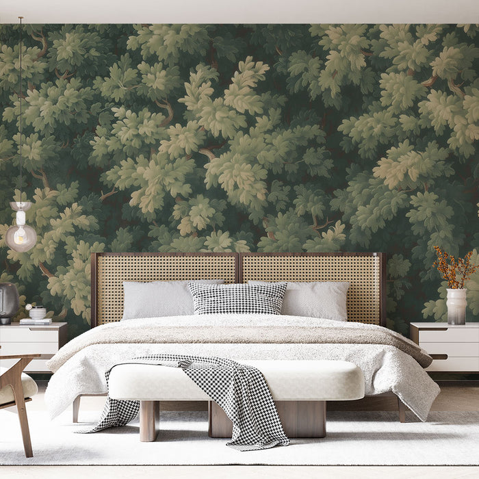 Papier peint feuillage | Vert et luxuriant
