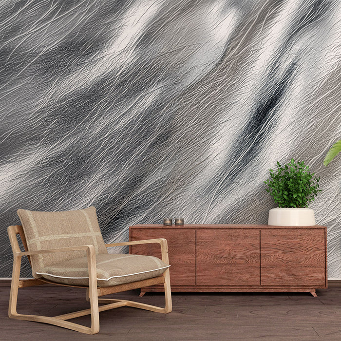 Papier peint texture métal | Effet métallisé moderne