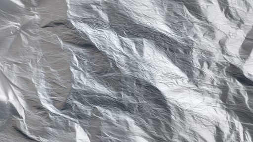 Papier peint texture métallique Aspect argenté ondulé