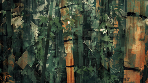 Papier peint forêt abstraite Design moderne et artistique